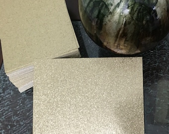 Gold Glitter Cardstock Paper | 5.5 x 8.5, 25-Pack