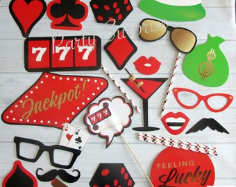 Casino Theme Photo Booth Props Casino Theme Photo Booth Props