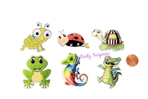 Bugs Gators and More Cupcake Toppers Boy Birthday Girl Birthday Party Toppers Custom Made Toppers Bug Party Number Balloons Kids Party Il_570xn