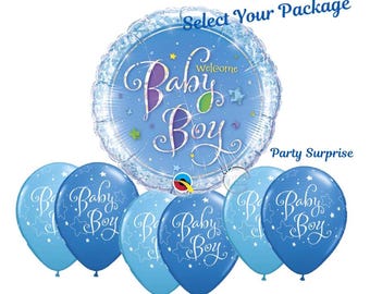 Baby boy balloons baby shower boy balloons, It&#39;s a Boy Balloons, Baby boy balloons, Baby Shower balloons, Select Your Package Made in USA