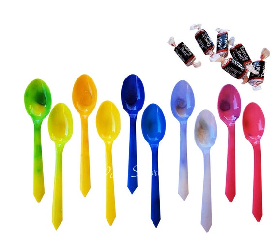 Color Changing Spoons 0.25 per spoon, 5 Colors Changing spoons, Kids Party Spoons Hottest New Spoons .25 each Cold Activated Il_570xn