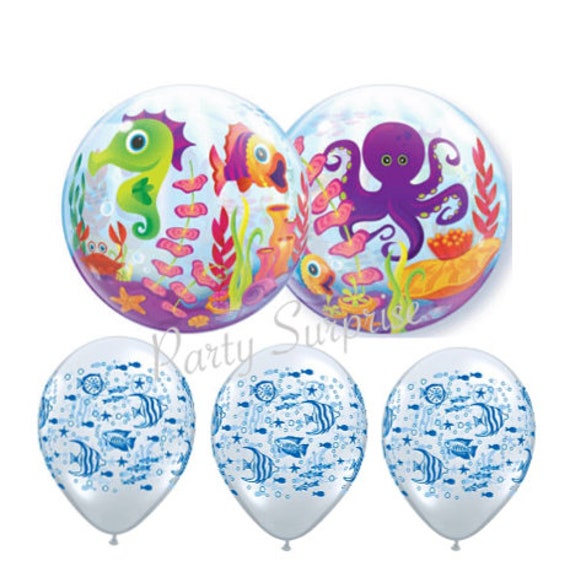 Fish Bubble Balloon Package Seahorse Octopus Under the Sea Party