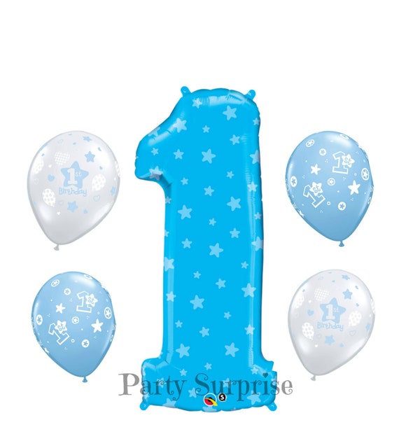 Jumbo 1er anniversaire garçon bleu, 1 ballon bleu en feuille de mylar, 1er  ballon d'anniversaire pour bébé garçon, ballons 1er anniversaire pour  garçon, fabriqués aux États-Unis -  France