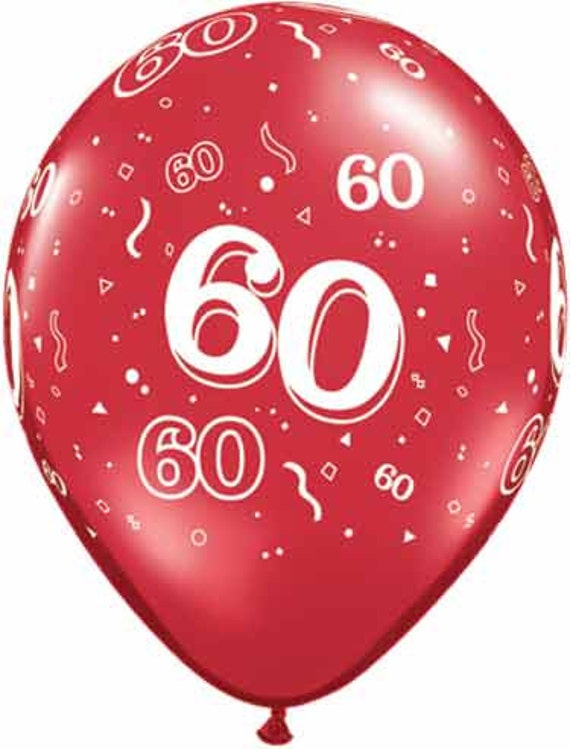 6 Ballons anniversaire 60 ans - Décoration - Article et décoration de fête  - Achat & prix