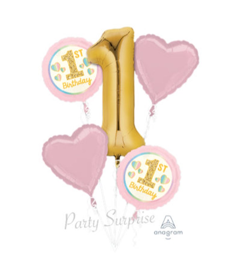 1st Birthday Boy Balloons Boy 1st Birthday Party Baby Animals Giraffe Balloons image 5