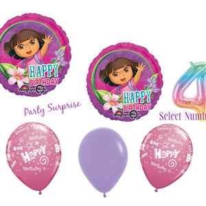 Dora the Explorer Birthday Balloons Girl Party Happy Birthday Balloons 23 balloons total