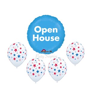 Open House balloons, Real Estate Balloons, Open House Party Balloons, Open House Business Balloons Advertising Balloons Open House School