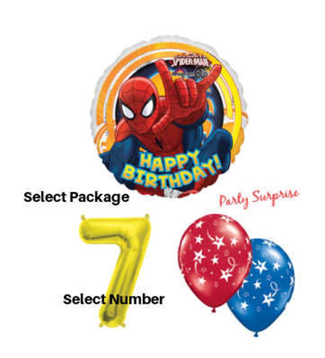 Las mejores ofertas en Globos De Fiesta de Cumpleaños Spiderman