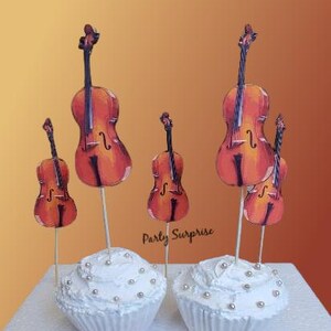 Brass Instruments Music Cupcake/cake Toppers, Banners, Trumpet ...