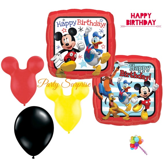 Mickey Mouse and Donald Duck Birthday Balloon Package Kids Happy Birthday Balloons Mickey Mouse birthday party decorations Made in USA Il_570xn