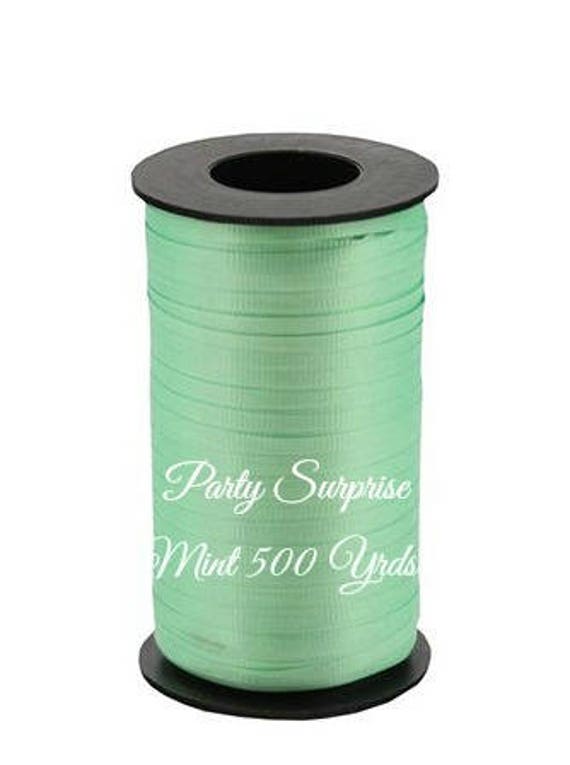 Mint Green Ribbon 500 Yards Light Green Mint Balloon Ribbon Gift Wrap Bows Gift Tags Party Decoration Ribbon Made in USA Il_570xn