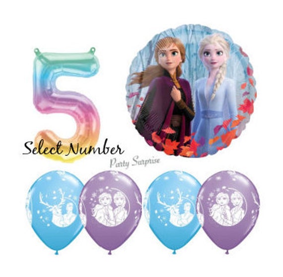 Frozen IIFrozen II Balloon Package Mylar Foil and Latex Frozen II Party Balloons Anna and Else Girl Birthday Party Made in USA Il_570xn