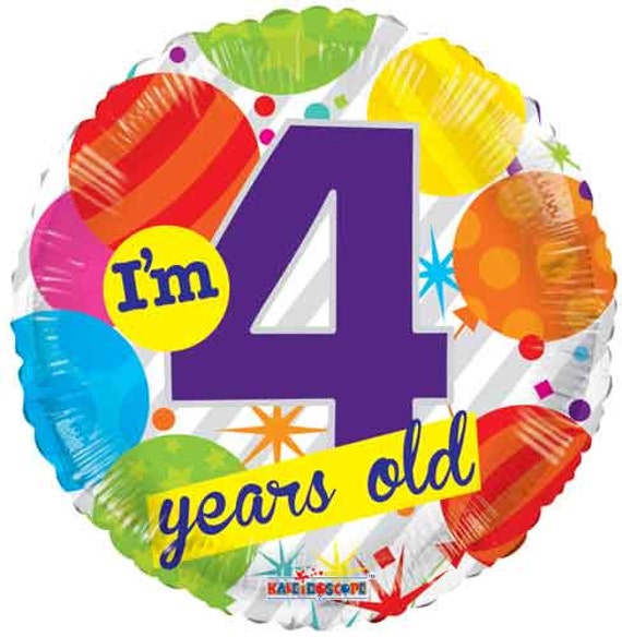 Globos de 4to cumpleaños Globos de fiesta de cumpleaños de 4 años Globos de  cumpleaños para niños 4 globos de cumpleaños -  España