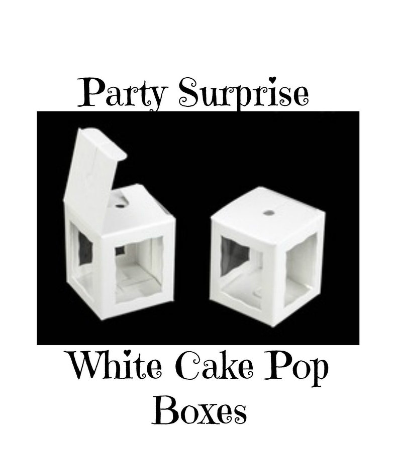 cake pop boxes white