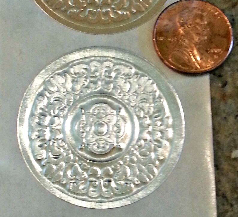 Gold and Silver Seals Medallion Seals Invitation Seals Etsy