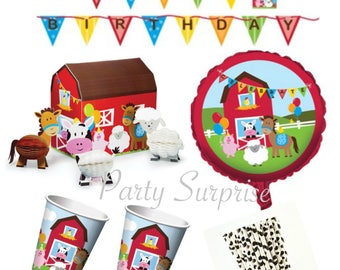 Farm Party Centerpiece Cups Balloons Cow Farm Party Tableware Party Supplies Cow Sheep Horse Cowboy Cowgirl Farm Kids Birthday Party