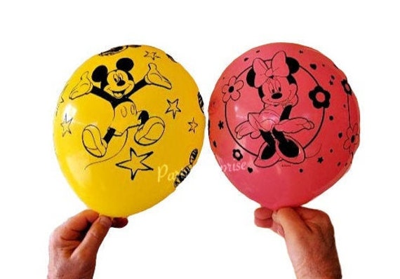 Mickey Minnie Balloons Mickey Mouse Minnie Mouse Balloons Made in USA Birthday Party Balloons Mouse Balloons Select Your Pkg Latex Il_570xn