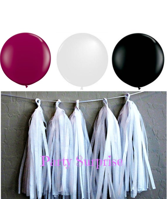 Wedding Balloon Tails or Tassel Garlands