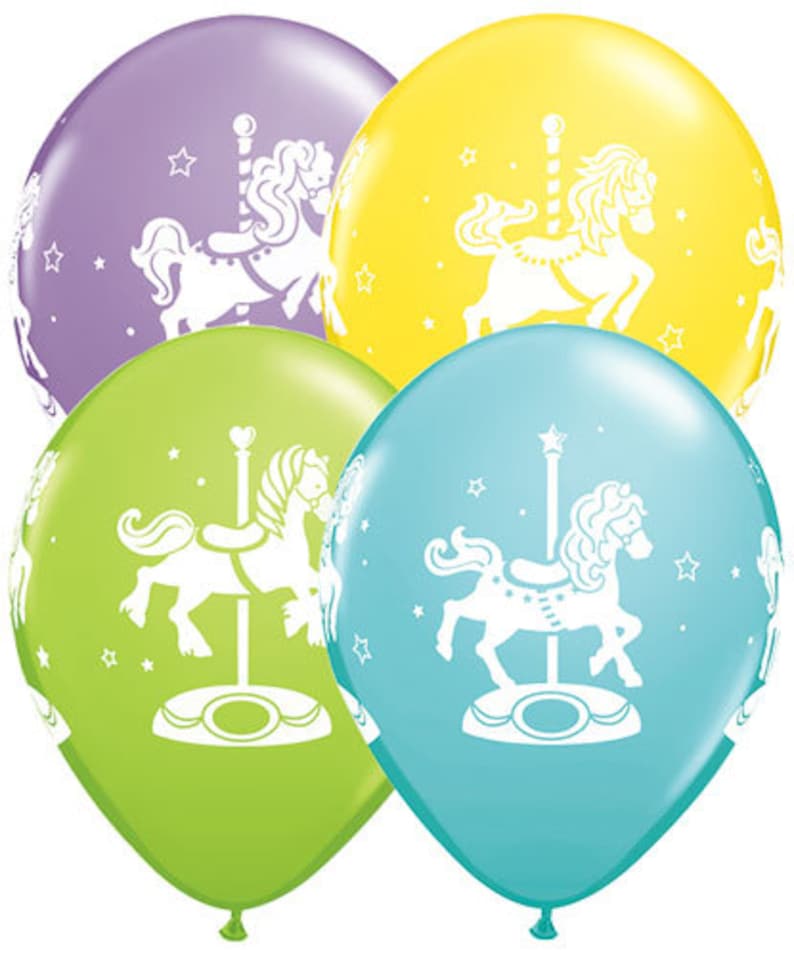 Rocking Horse Balloon Boy Baby Shower Rocking Horse Carousel Horse Balloon Package New Baby Boy Balloons