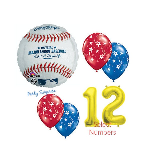 Anagram Baseball Balloons Birthday Party Balloons Bouquet Decorations Supplies Baseball Player Party