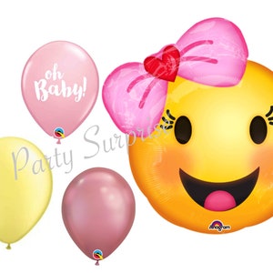 Emoji Balloon Package Bifocal Grandpa Grandma Balloons, Over the Hill Balloons, Retirement Balloons, Birthday Balloons Smiley emoji balloons image 5