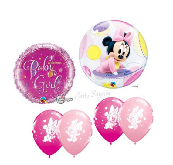 minnie mouse baby shower balloons