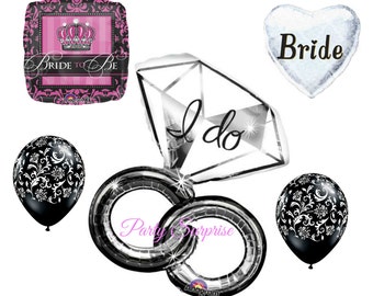 I Do Diamond Ring Balloon Set, Bridal Shower Decor
