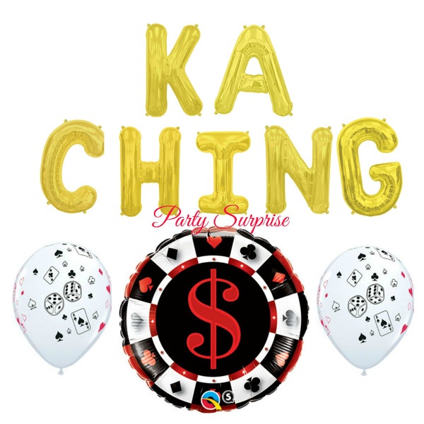 Casino party balloons Cards Balloons, Poker Balloons, Dice Balloons, Poker Tournament decorations, Bingo balloons, Texas Hold'em Balloons