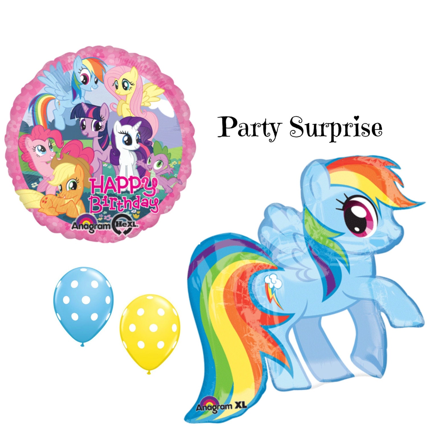 Sale My Little Pony Balloons Kids Birthday Party Balloons Dash Balloon Pony Horse Birthday Balloons