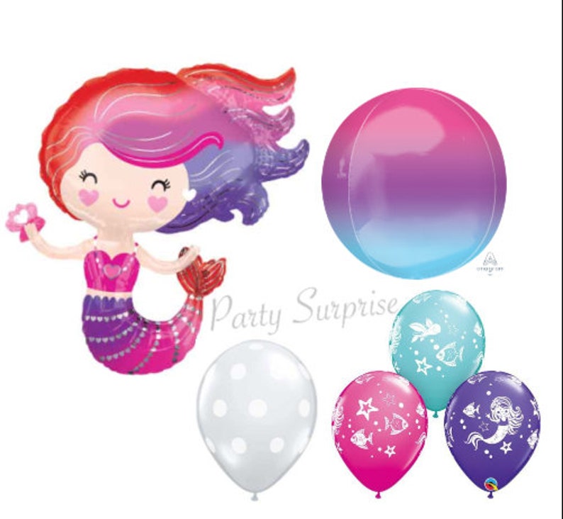 Bubble Balloon Strands DIY Get This Look Birthday Bar Mitzvah Wedding Under the Sea Valentines Princess Kids Party Balloons Nautical Decor image 10