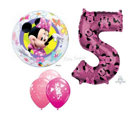 Ballons Minnie Mouse Ballons à bulles Minnie Nombre de ballons Ballons de  fête d'anniversaire pour fille Ballons de fête d'anniversaire Minnie Mouse  Fabriqués aux États-Unis -  France