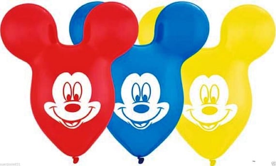 Mickey Minnie Mouse Ears Balloon Package Boy Mickey Mouse Birthday Girl Minnie Mouse Birthday Party Balloons Made in USA Il_570xn