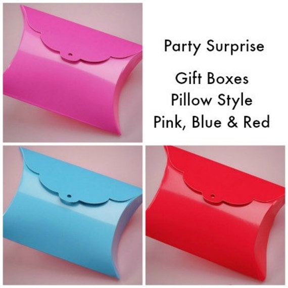 Pillow Favour Boxes Gift Wedding Jewellery Candy Party Christmas Baby Shower 