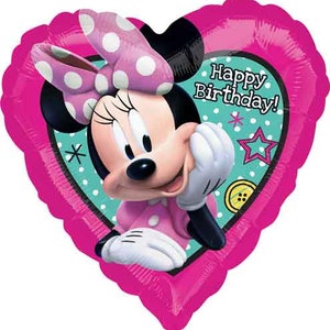 Minnie Mouse 1st Birthday Balloon Package Jumbo Number 1 Minnie Mylar Foil Select Your Pkg Made in USA Girl 1st Birthday Party Balloons image 3
