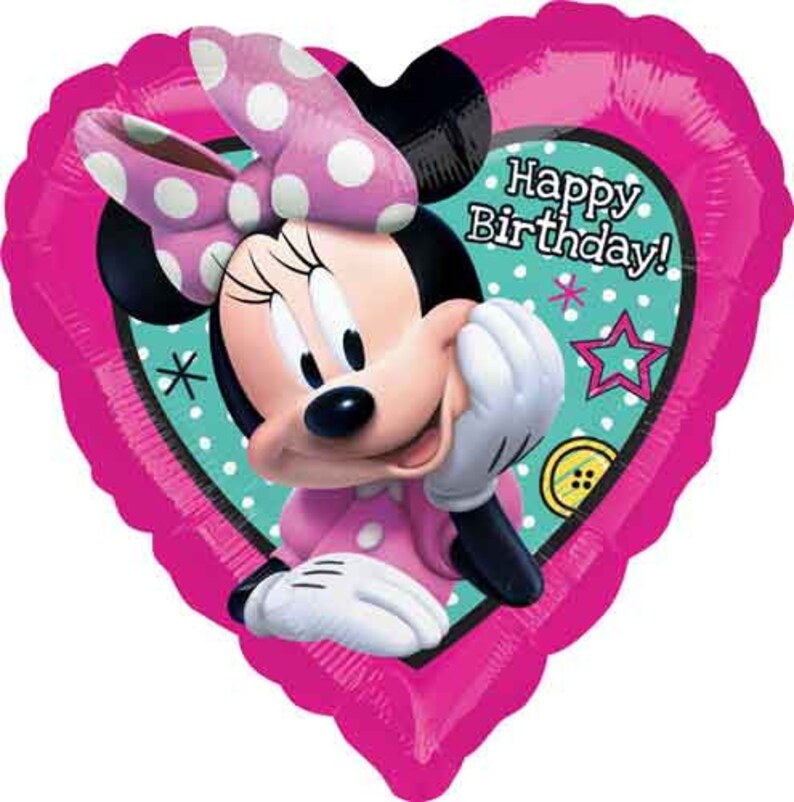 Minnie Mouse 1st Birthday Balloon Package Jumbo Number 1 Minnie Mylar Foil Select Your Pkg Made in USA Girl 1st Birthday Party Balloons image 3