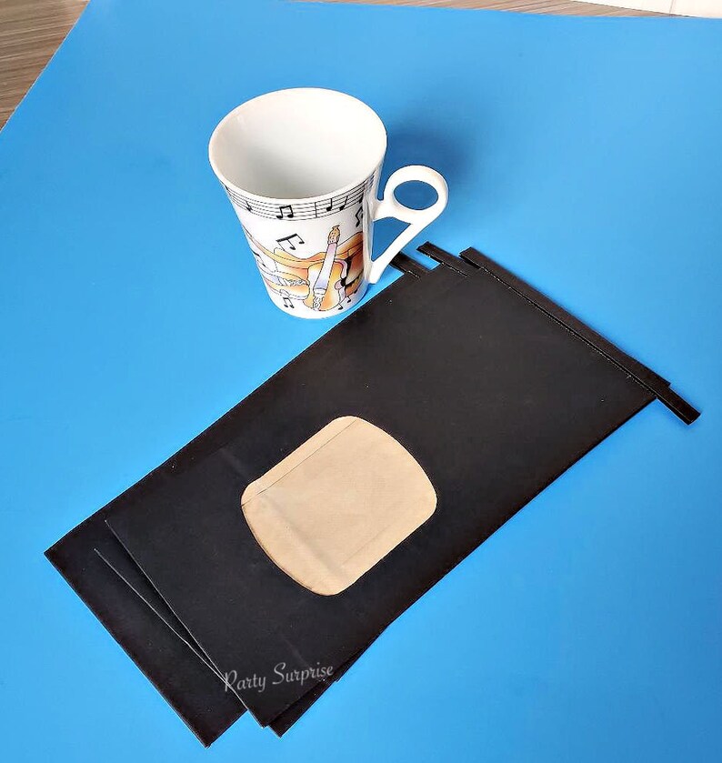 Black Coffee Bags With Window 1 LB Chalkboard/kraft Bag 9 Etsy