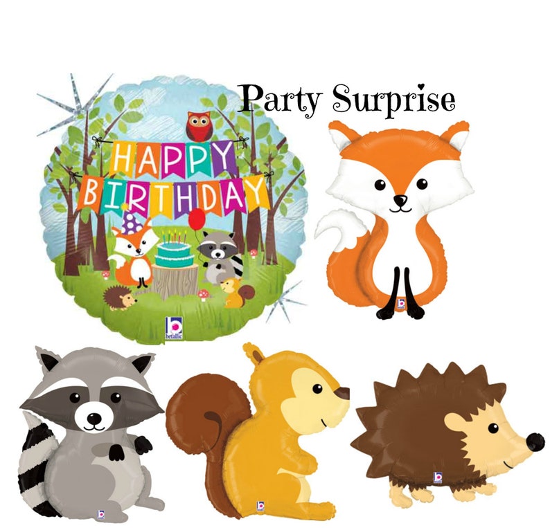 Deer Balloon Woodland Balloon Package Butterfly Balloons Baby Shower Birthday Party Bambi Deer Woodland Party Select Your Package Balloons