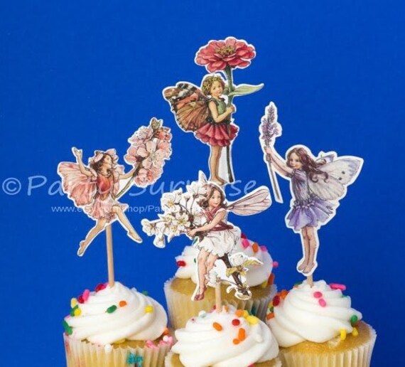 Fairy Angel Cupcake Toppers, Dancing Fairy Cake Decorations, Angel