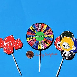 Casino Balloons Mylar Latex Made in USA Casino Party Decor Blackjack Poker Game Night Balloons image 4