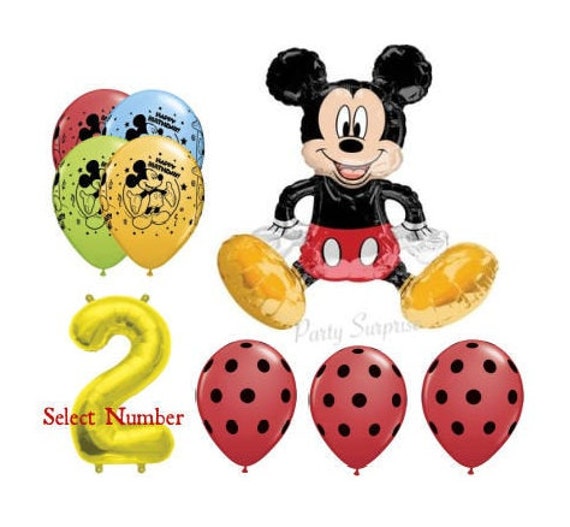 Mickey Mouse Birthday Balloons Kids Party Balloons Birthday