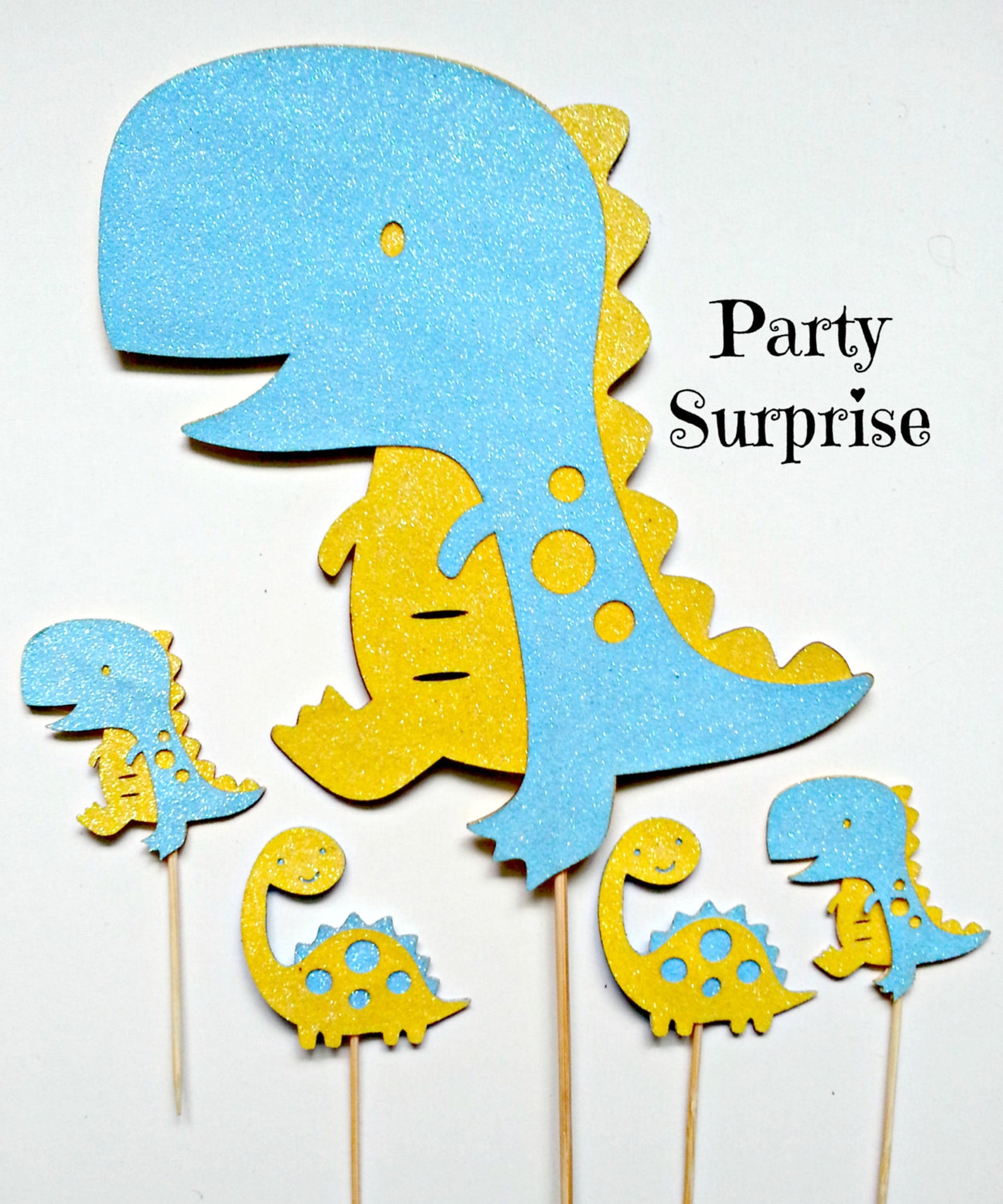 Dinosaur Cupcake Toppers Kids Party Cupcake Toppers Dinosaur Etsy