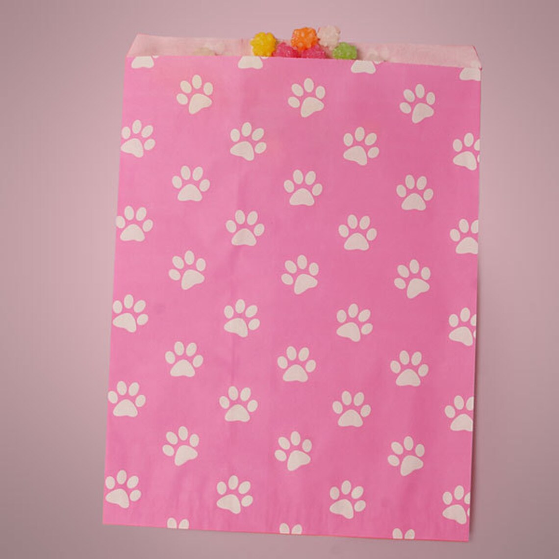 Paw Print Paper Bags Favor Treat Cookie Bags Dog Cat Party Etsy
