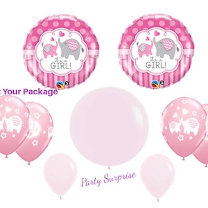Pink Elephant Balloons Girl Baby Shower Elephant Decorations Its a Girl Elephant Balloons Pink Elephant Balloons Made in USA
