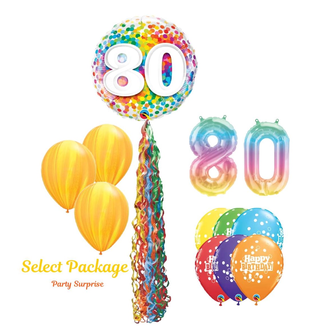 Bannière Anniversaire 80 Ans Fille Lot De 20 Décorations Ballons \u0026  Bannières 80e Anniversaire VE Day - Rouge/Blanc/Bleu Ballon Rouge Et Bleu, image size:1080x1163