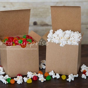Kraft gift boxes 4x4x4 GREAT PRICES, Cube gift box, Includes Metallic Stret Bows, Coffee Mug Box, Kraft gift box, Brown Kraft boxes