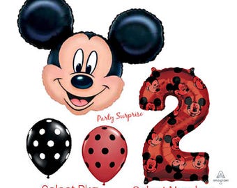 Mickey Mouse Balloon Package Number Balloon Kids Birthday Party