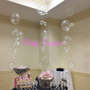 Bubble Balloon Strands DIY Get This Look Birthday Bar Mitzvah Wedding Under the Sea Valentines Princess Kids Party Balloons Nautical Decor image 6