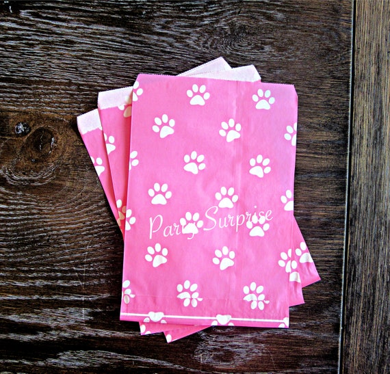 paw print treat bags