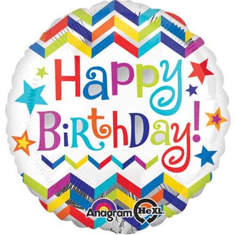 Happy Birthday Balloons Stars Rising Star Shooting Star Etsy