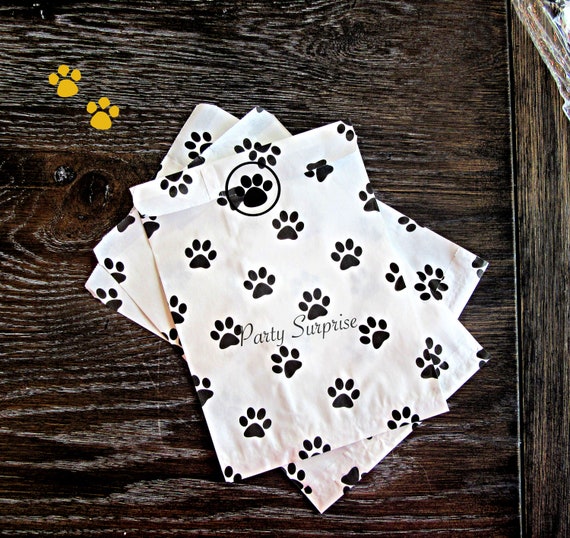 paw print treat bags